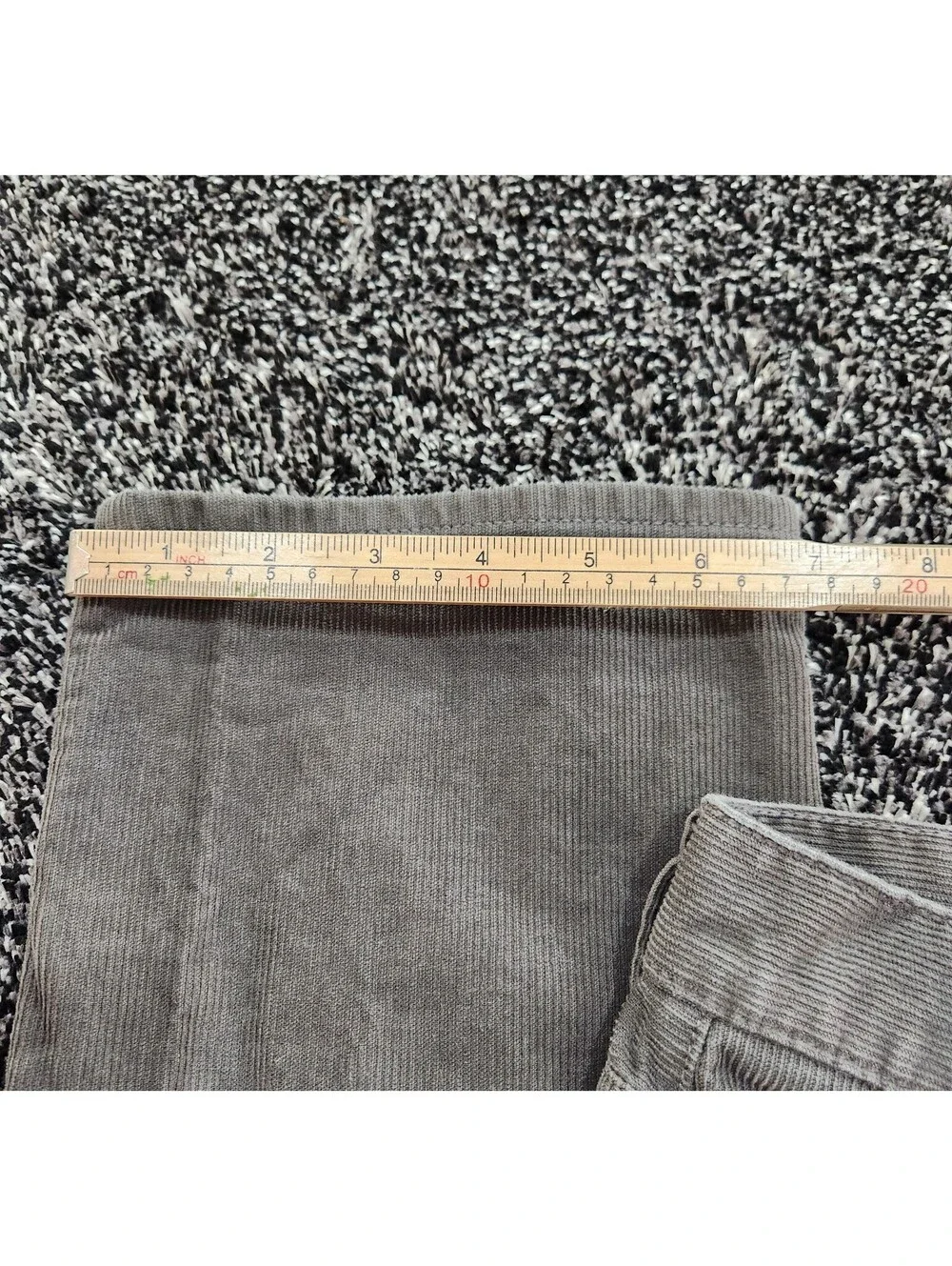 J Crew 484 Slim Fit Corduroy Pants Mens Grey Ribbed Trousers Size 36x32
